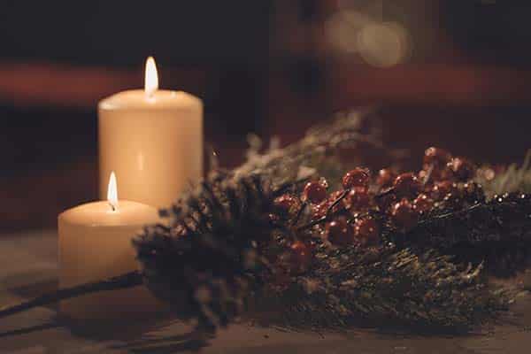 2 Adventssprüche: 2 Kerzen auf dem Kranz